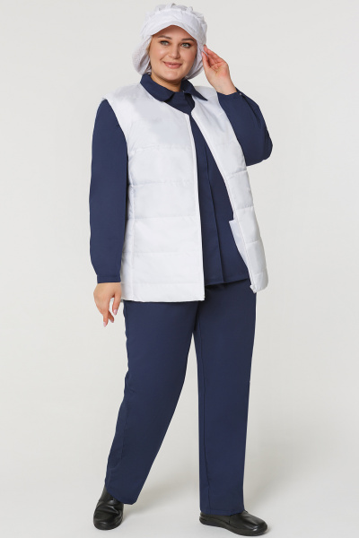  Жилет ЭЙЧ ЛАЙН утепленный женский белый