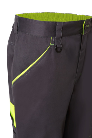 Костюм НЭКСТ (NEXT), куртка с отстегивающимися рукавами, брюки, графит/лимонный