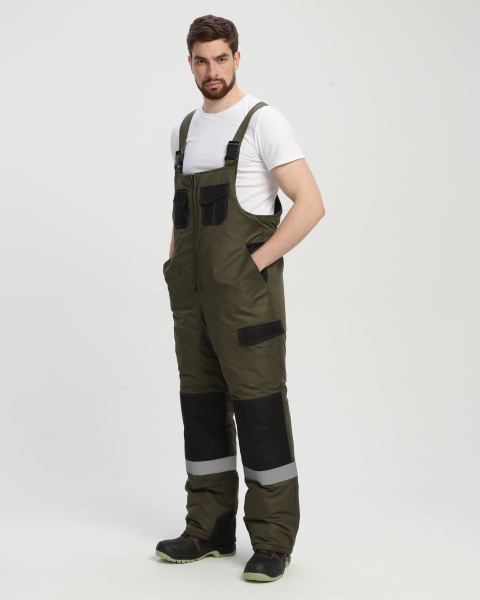 Костюм зимний "Вектрон-2" СОП (тк.Таслан,135) п/к, хаки/черный