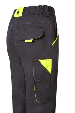 Костюм НЭКСТ (NEXT), куртка с отстегивающимися рукавами, брюки, графит/лимонный