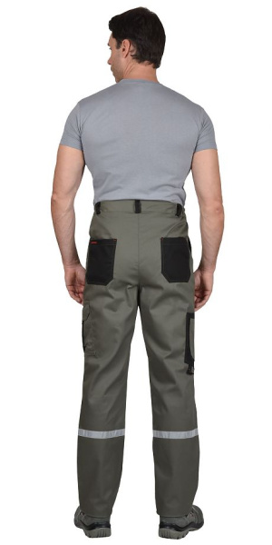 Костюм "СТАН" куртка (чз), брюки, оливковый с черным и красным