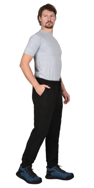 Брюки флисовые "Комфорт" черные