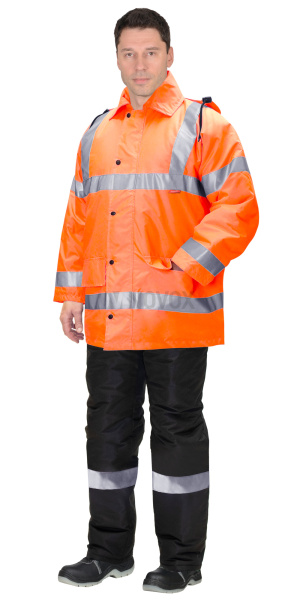 Куртка АТЛАС утепленная, фл. оранжевый, СОП
