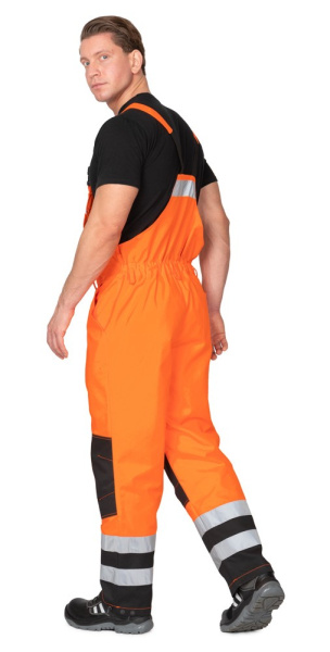 Полукомбинезон мужской "Спектр 2М-35" оранжевый/чёрный, СОП