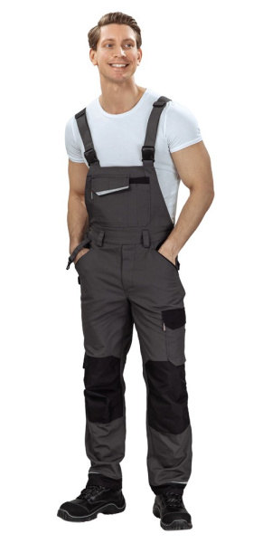 Полукомбинезон мужской "Сюрвейер" тёмно-серый/чёрный