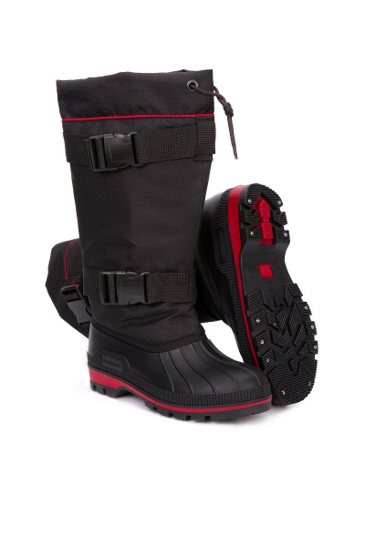 Сапоги мужские зимние утепленные "Nordman New Red" с шипами цвет черный