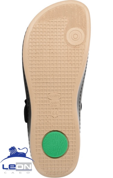 Сабо "Leon" ("Леон") мужские, ПУ, черные