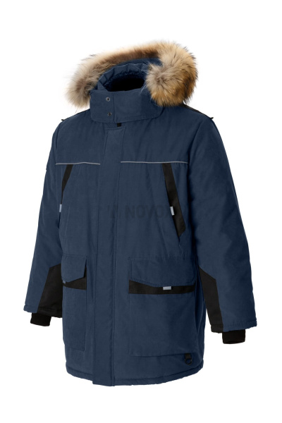 Куртка "Простор" утепленная темно-синяя