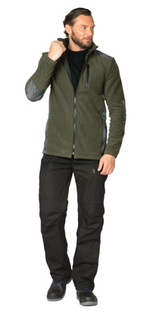 Куртка "Кеми" флисовая без капюшона хаки