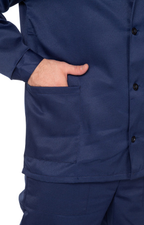 Костюм Строителя (эконом), куртка, брюки темно-синий василек