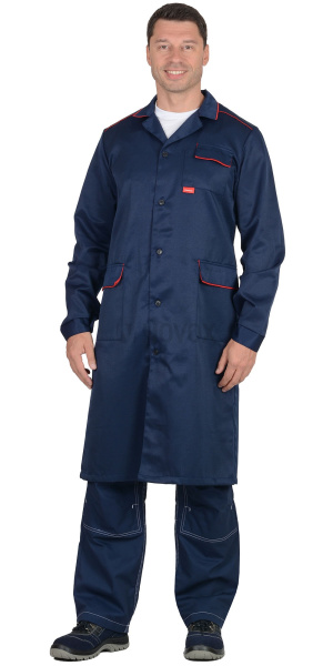 Халат мужской "ТЕХНИК", т. синий