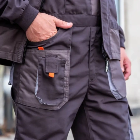 Полукомбинезон PROTONE LIGHT, серый/т.серый/оранжевый