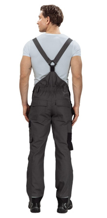 Полукомбинезон мужской "Сюрвейер" тёмно-серый/чёрный