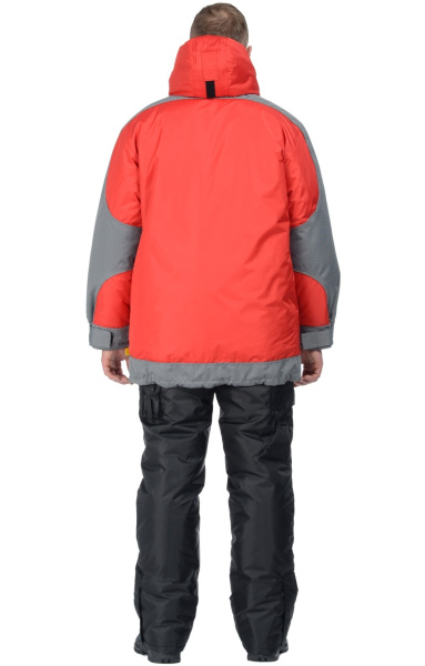 Куртка зимняя "Ультра", красный/серый