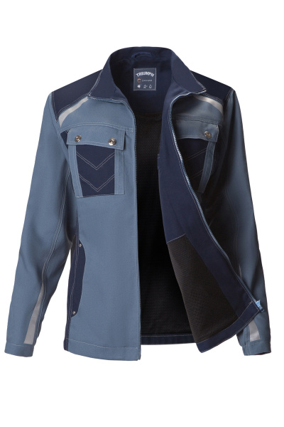 Костюм TRIUMPH (Триумф) женский, куртка, брюки, синий нэви/серо-синий