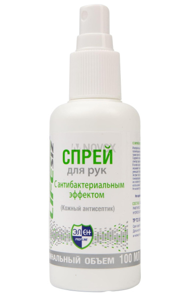 Антисептик для рук ЭЛЕН спрей с распылителем (0,1л)