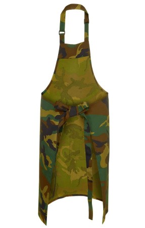 Фартук HORECA (ХОРЕКА) с нагрудником camouflage green (камуфляжный зеленый)