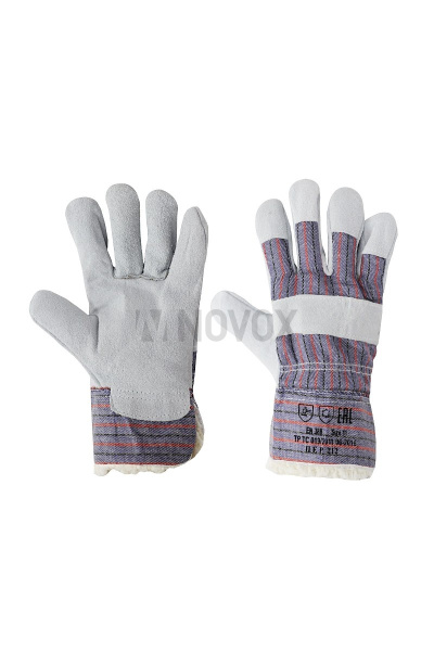 Перчатки рабочие зимние "Ангара" цвет серый