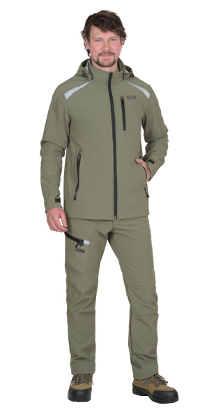 Куртка СПЕЙС софтшелл олива (ЧЗ)