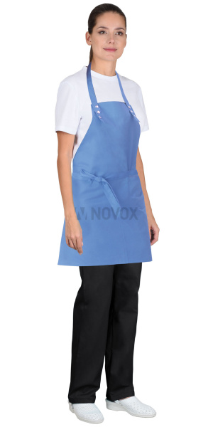 Фартук БАРИСТА голубой