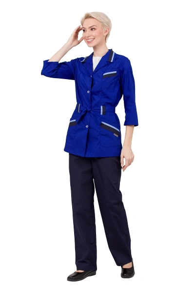 Костюм женский летний/демисезонный "Капель" цвет синий