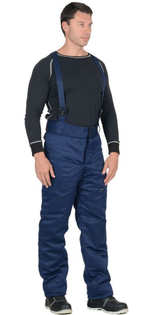 Брюки зимние универсальные, тк.смесовая, т.синий
