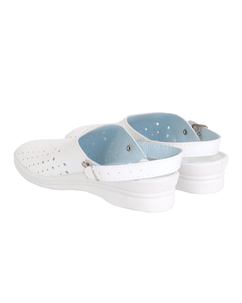 Сабо женские, искусственная кожа, ПВХ, белый