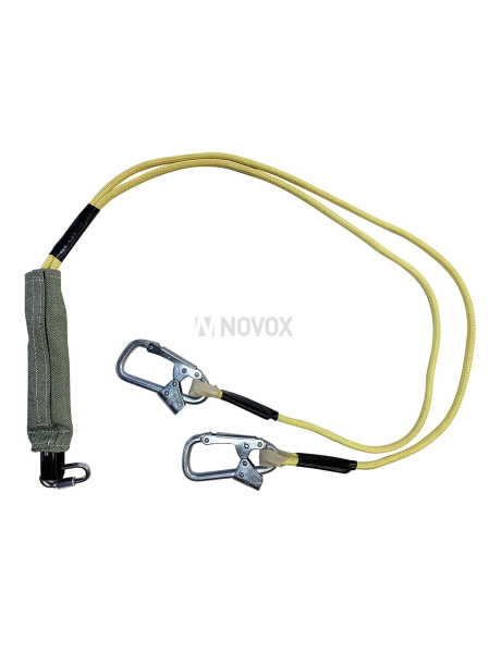Огнеупорный строп Строп аВд+Кс (Ог) арамид+амортизатор, 2 караб., 1,8 м