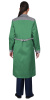 Халат женский "ТЕХНОЛОГ", зеленый со средне-серым