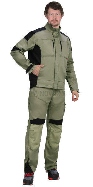 Куртка ЦИТРИН светло-оливковый с черным (ЧЗ)