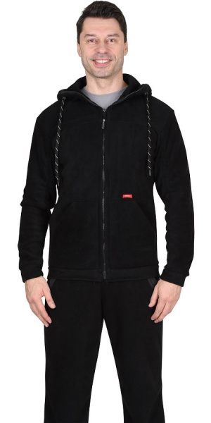 Куртка флисовая "Меркурий" черная (ЧЗ)