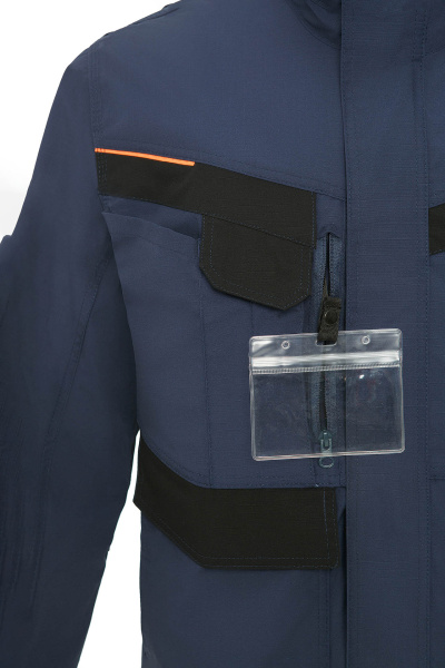 Куртка ДЕЛЬТА ПЛЮС Мач2 Корпорэйт т.синяя/черная