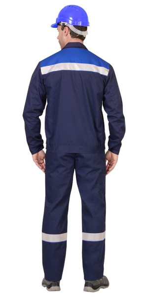 Костюм "МАСТЕР" куртка, п/к, т.синий/васильковый