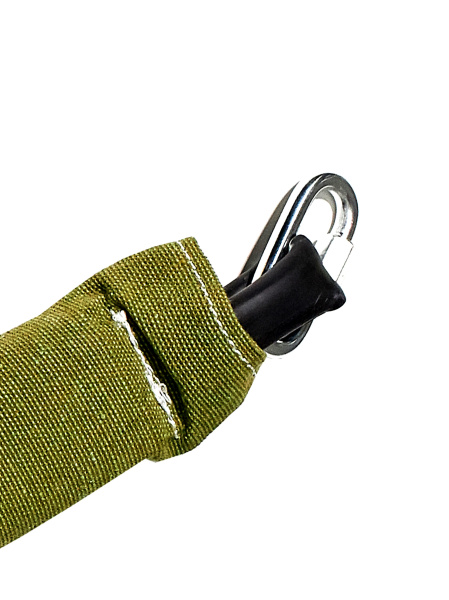 Огнеупорный строп Строп аВд+Кс (Ог) арамид+амортизатор, 2 караб., 1,8 м