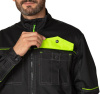 Куртка мужская "Эко-Босс" чёрная/лимонная