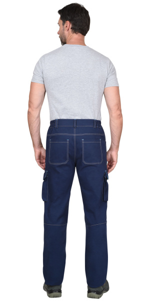 Костюм "ДЖЕТ" куртка (чз), брюки синий с голубым тк. мех. стрейч с ВО