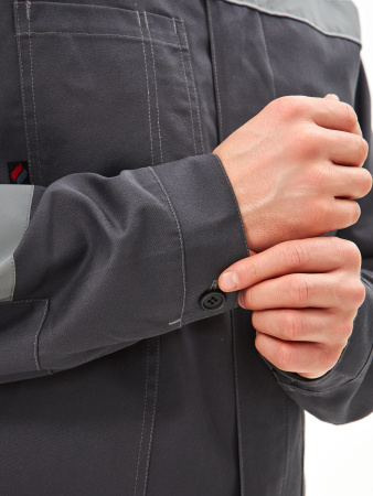 Костюм Липецк-2 СОП CH (тк.Смесовая,280) п/к, т.серый/св.серый