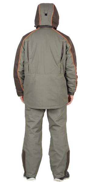 Костюм зимний "Кобальт" куртка, брюки, хаки/т.коричневый, тк. смесовая
