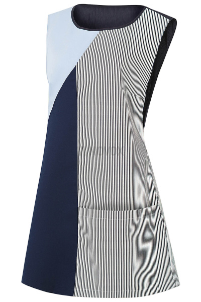 Фартук КЛИНПЛЕКС (CLINPLEX) ВИТА комбинированный полоска/т.синий/голубой