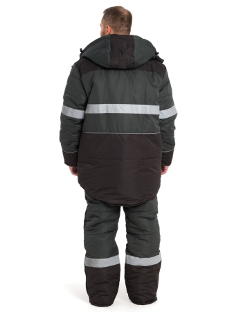 Костюм зимний «НордМен»,  куртка, п/к, серый/чёрный 