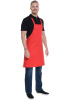 Фартук HORECA (ХОРЕКА) с нагрудником red (красный)