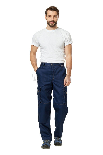 Брюки рабочие мужские летние "Рольф 2" цвет темно-синий