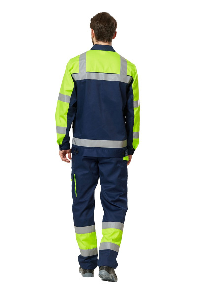 Костюм рабочий мужской летний "Илион Сигнал" цвет желтый/темно-синий