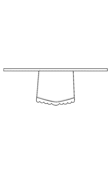 Фартук укороченный «GRACE» (Грейс) цвет white (белый)