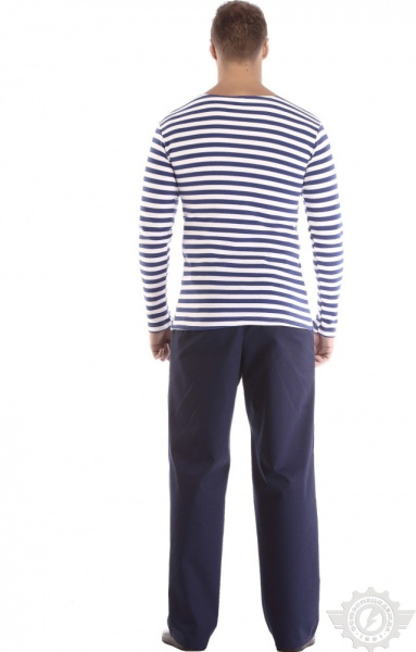 Тельняшка голубая полоса