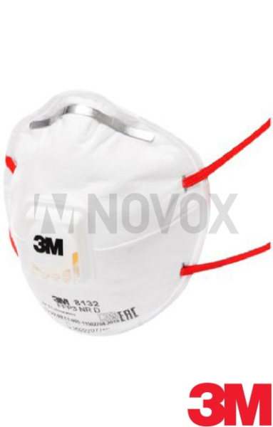 Полумаска фильтрующая (Респиратор) 3M 8132 FFP3 NR D