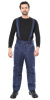 Костюм "КОМФОРТ" зимний, куртка, брюки, синий с чёрным