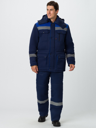 Костюм зимний "Нейч-2" СОП (тк.Смесовая,210) п/к, т.синий/васильковый