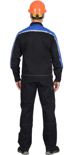 Костюм "ДЖЕТ" куртка, п/к 100% Х/Б, т.синий, васильковый