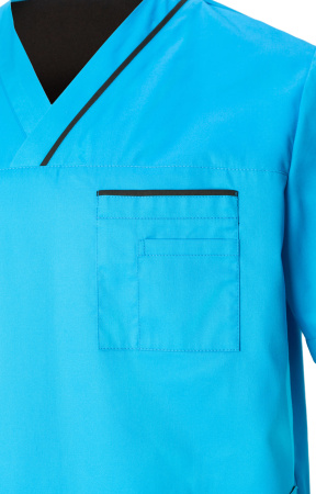 Куртка LINDRED (ЛИНДРЕД) ОРИОН короткий рукав мужская бирюза черная